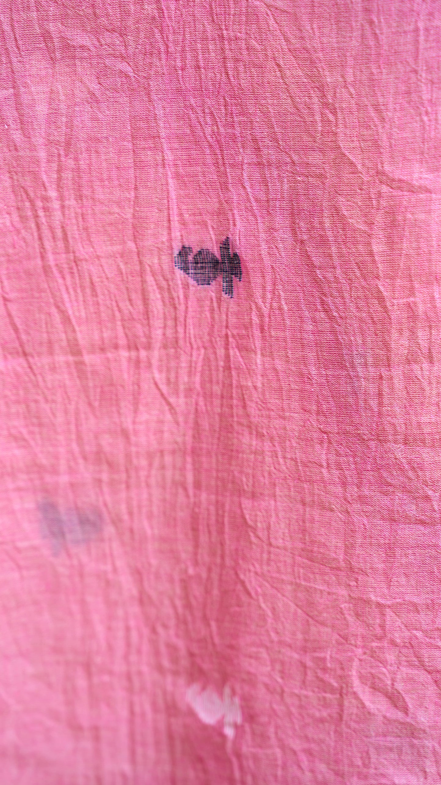 pink cotton Pink Motif Jamdani Handwoven Cotton Fabric - Sold Per Meter by My Store