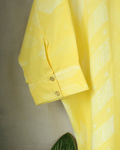 Anira - Yellow Cotton Shirt by LabelA