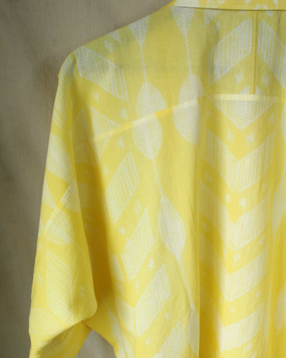 Anira - Yellow Cotton Shirt by LabelA