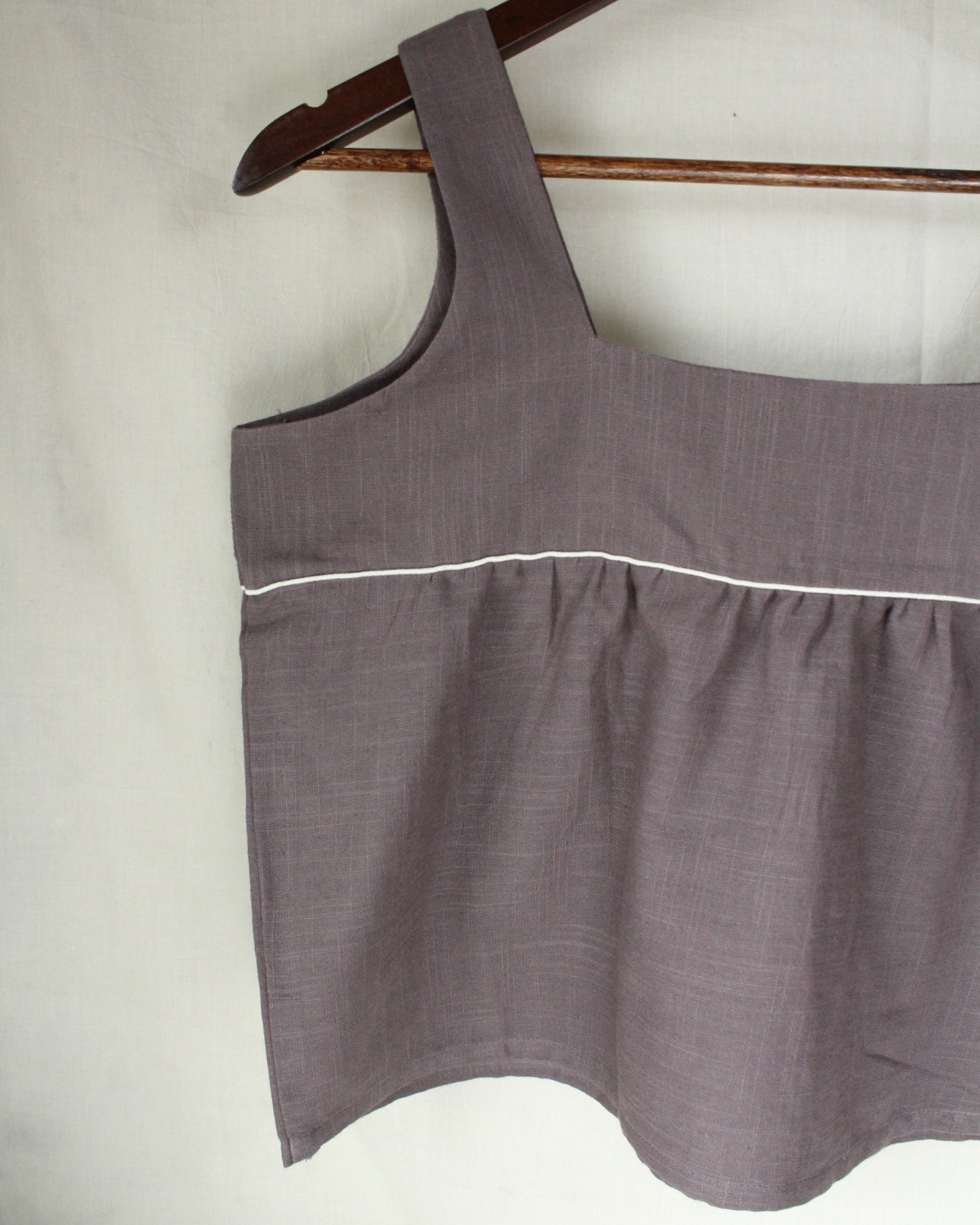 Anwita - Lavender Cotton Sleeveless Top by LabelA